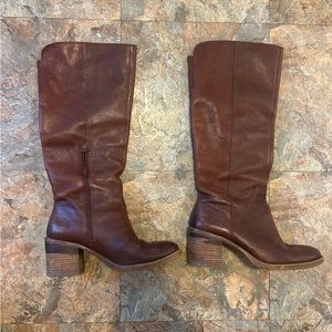 Lucky Brand Tall Leather Boot (soles need to be replaced)